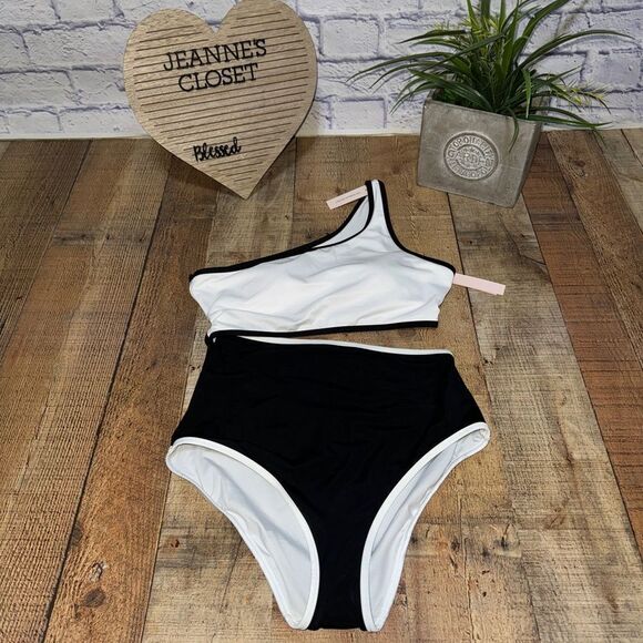 NWT Victoria’s Secret Color block Monokini One-Piece Swimsuit - Picture 5 of 10